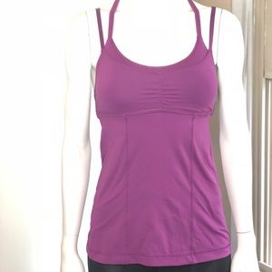 Size 4 magenta Lululemon tank top